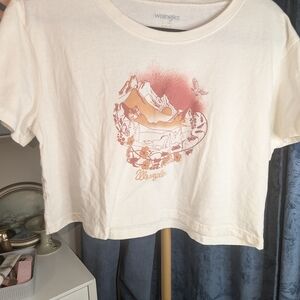 Wrangler White Graphic Tee